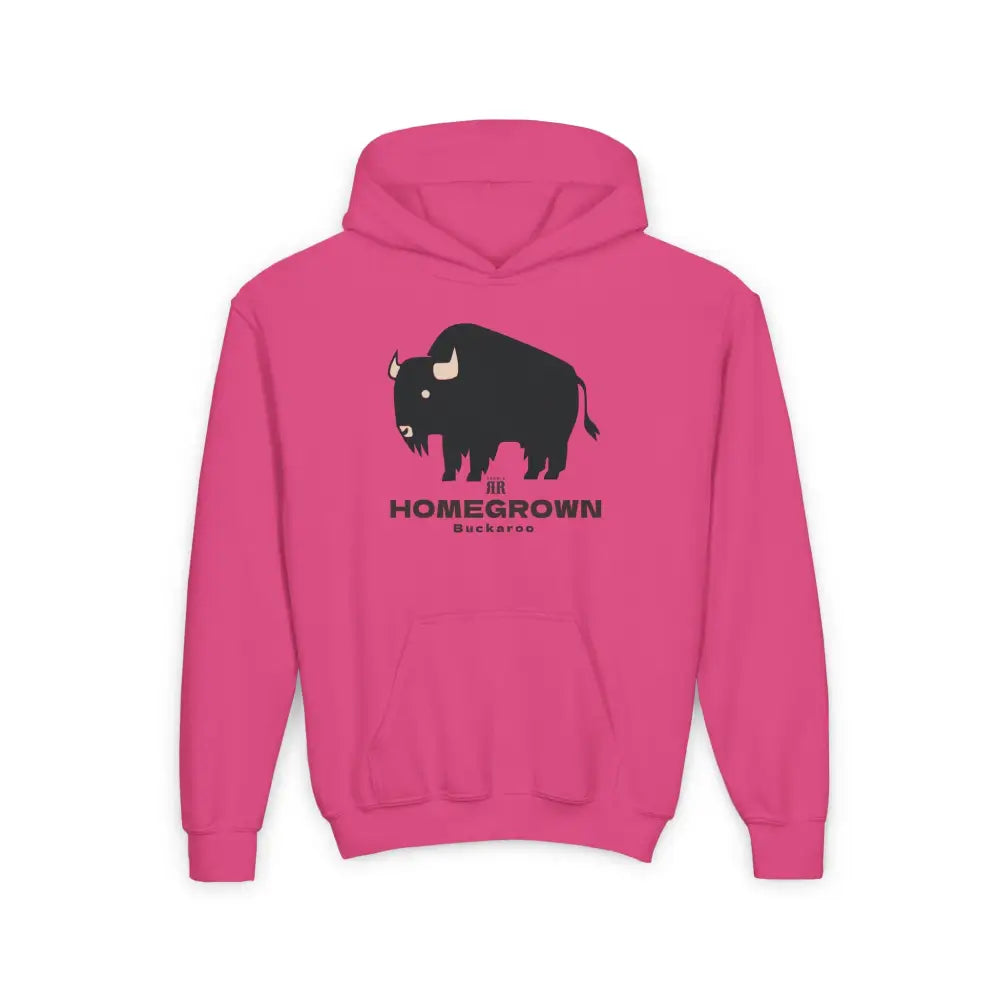 ’Homegrown Buckaroo Boy-Zhan Bi-Den,’ - Double R Western Homegrown Buckaroo Series - Youth Heavy Blend Hooded