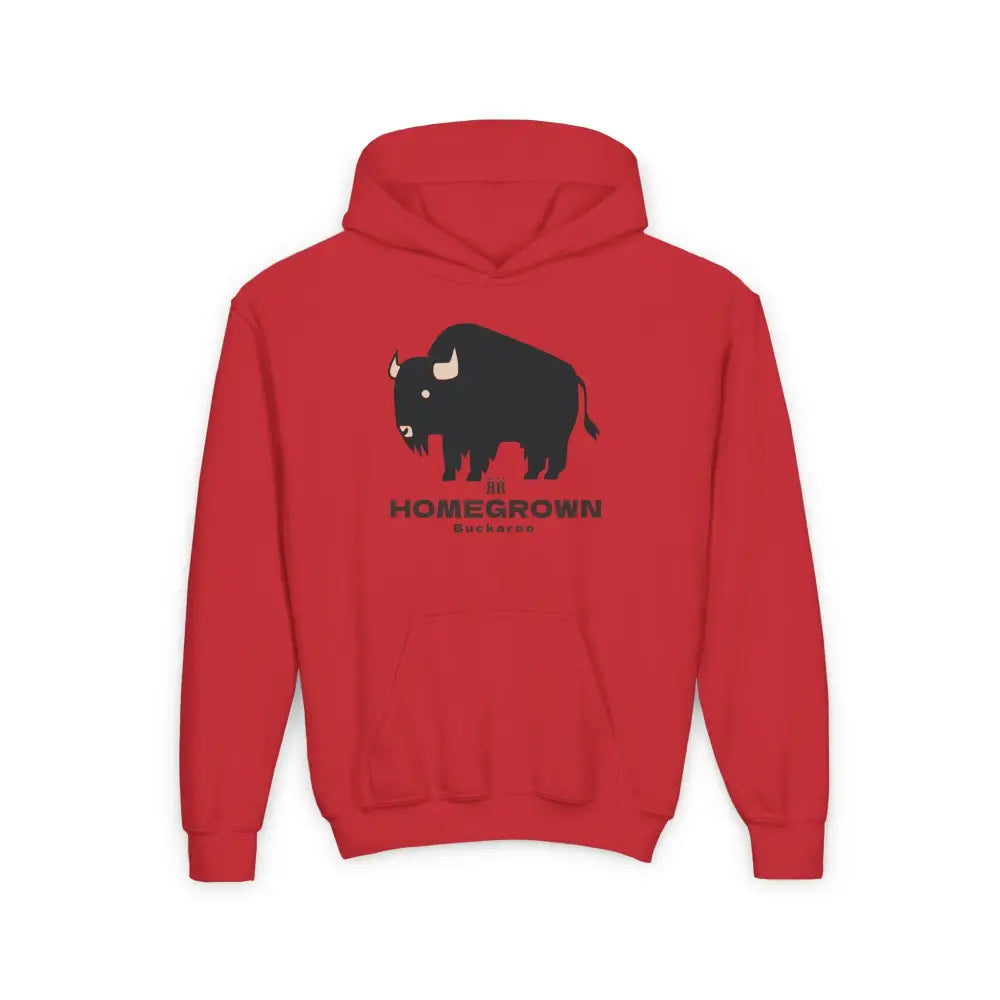 ’Homegrown Buckaroo Boy-Zhan Bi-Den,’ - Double R Western Homegrown Buckaroo Series - Youth Heavy Blend Hooded