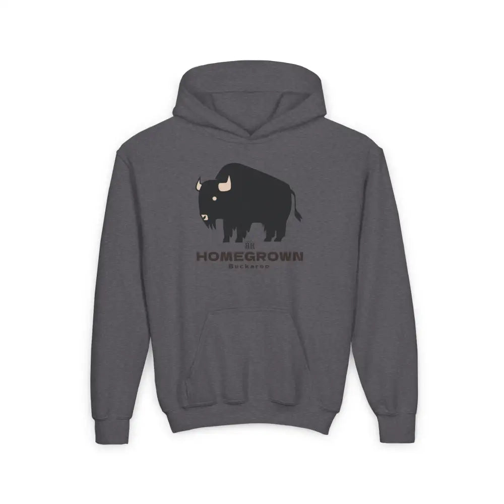 ’Homegrown Buckaroo Boy-Zhan Bi-Den,’ - Double R Western Homegrown Buckaroo Series - Youth Heavy Blend Hooded