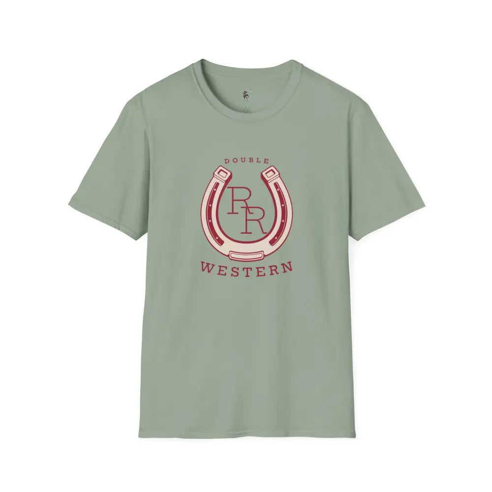 ’Horseshoe T shirt Double R Western’s™ Softstyle T Shirt S / Sage T Shirt