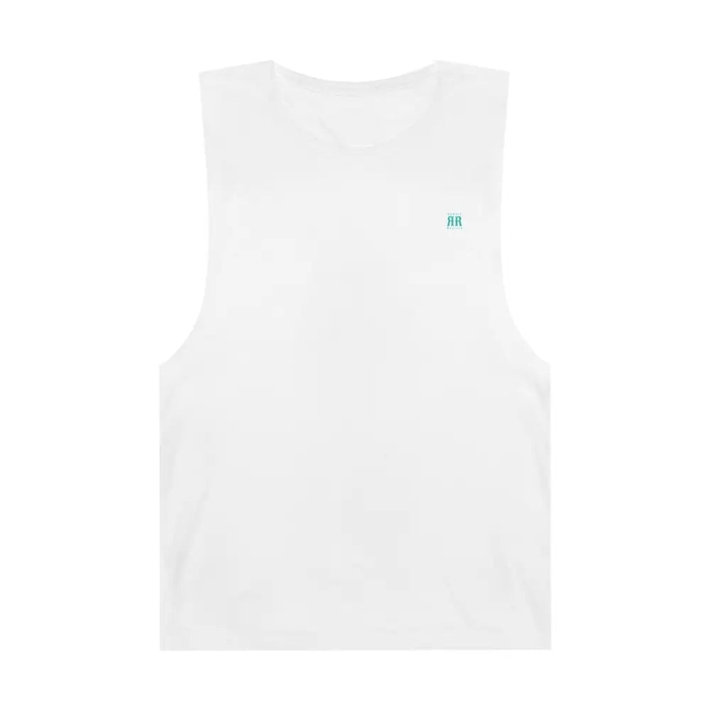 ’Island Cowboy Adventure’ - Double R Western’s - BACK Graphic Design - White / XS - Tank Top