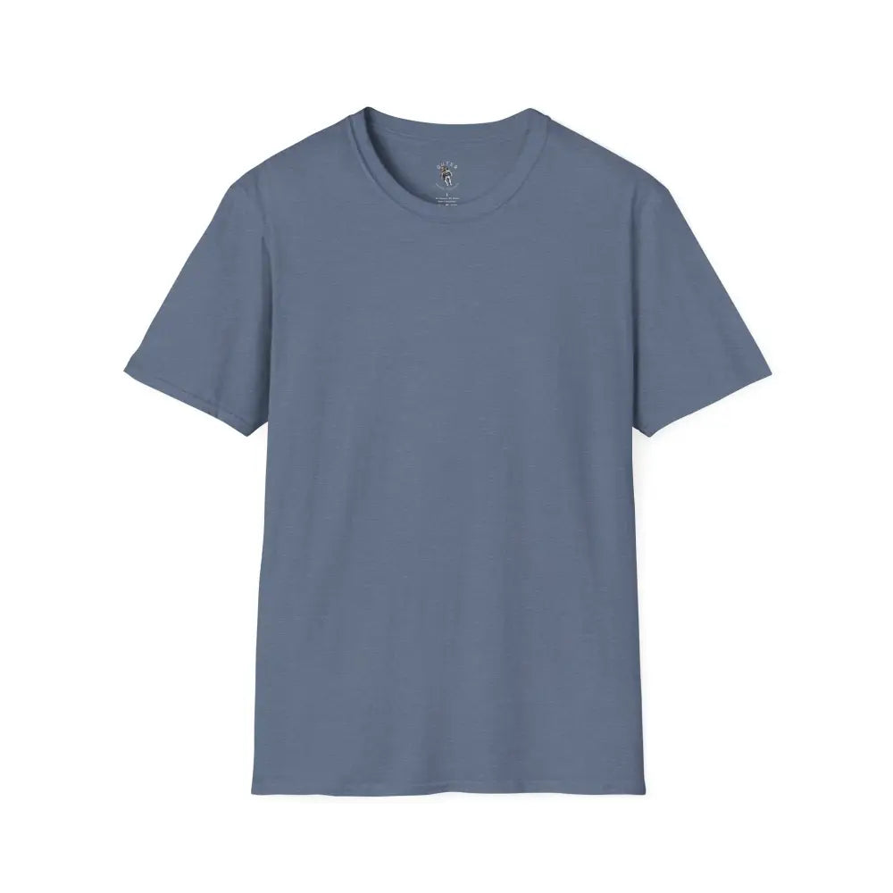 ’Island Cowboy Adventure’ men’s tee from Double R Western™ Back Graphic S / Heather Indigo T Shirt