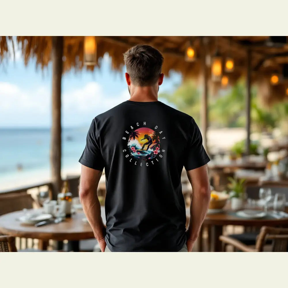 ’Island Cowboy Adventure’ men’s tee from Double R Western™ Back Graphic T Shirt