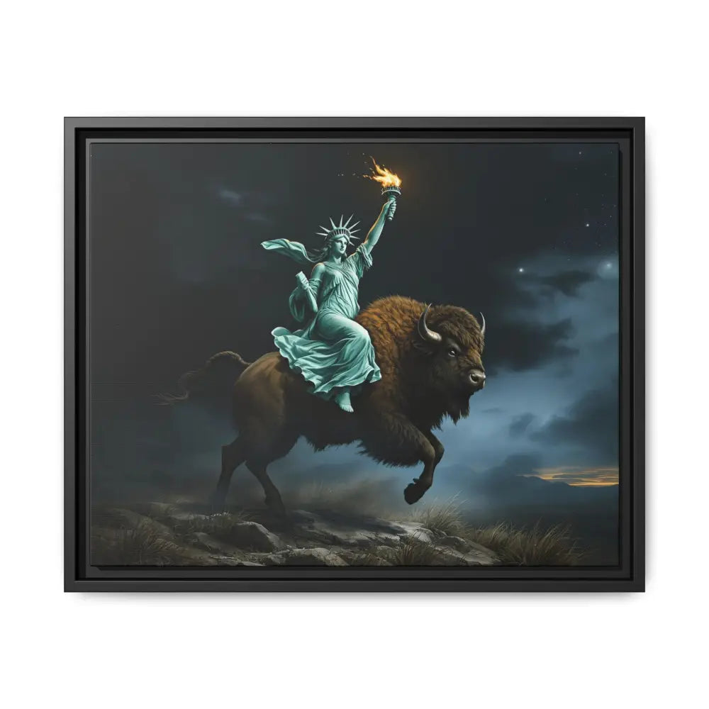 Lady Liberty “Liberty Unbridled” – Limited Edition Gallery Art Wrap – Only 198/200 Available 20″ x 16″ (Horizontal)