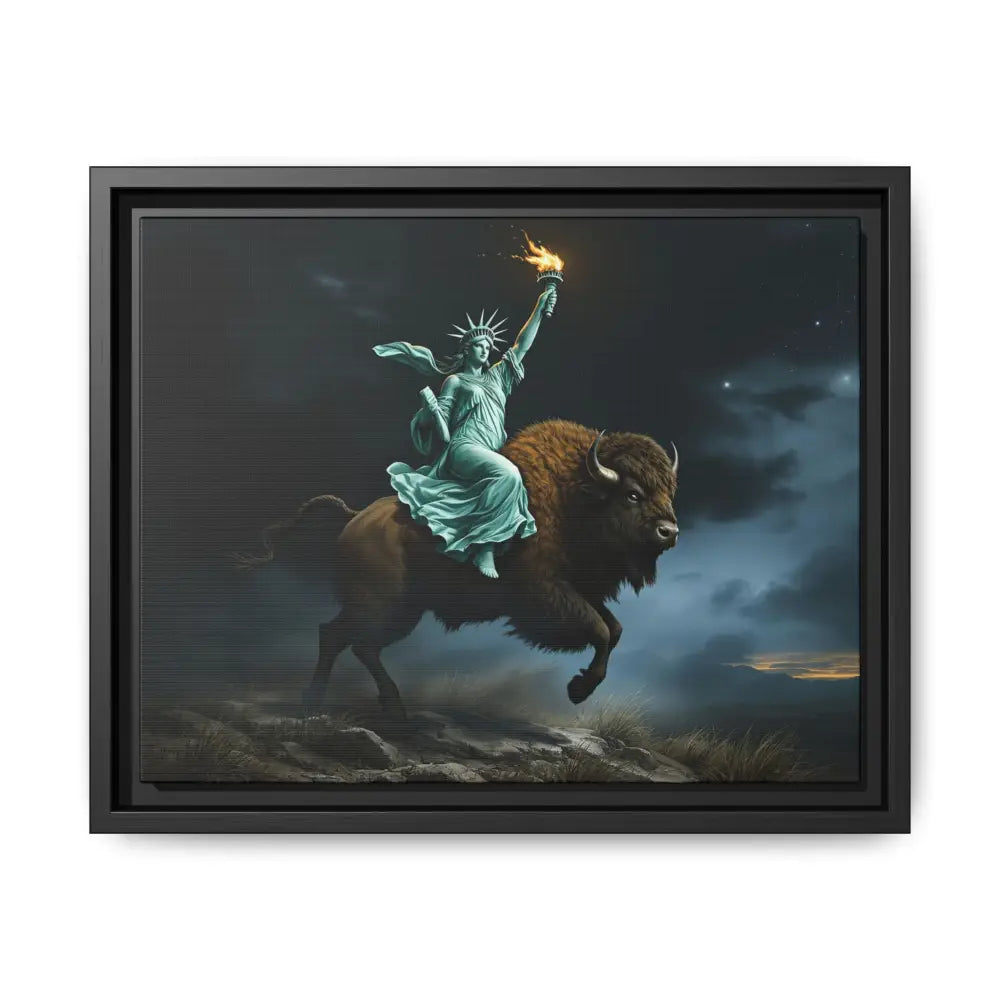 Lady Liberty “Liberty Unbridled” – Limited Edition Gallery Art Wrap – Only 198/200 Available 14″ x 11″ (Horizontal)