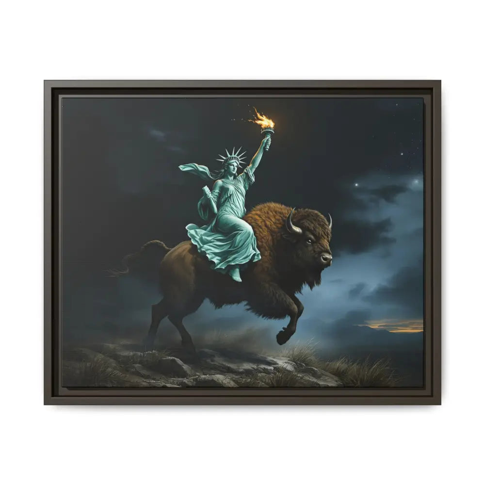Lady Liberty “Liberty Unbridled” – Limited Edition Gallery Art Wrap – Only 198/200 Available 20″ x 16″ (Horizontal)