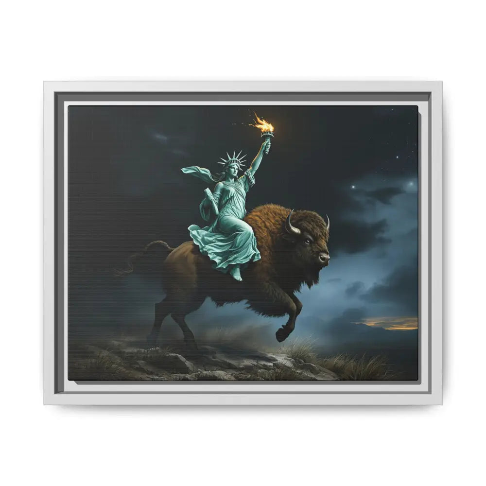 Lady Liberty “Liberty Unbridled” – Limited Edition Gallery Art Wrap – Only 198/200 Available 14″ x 11″ (Horizontal)