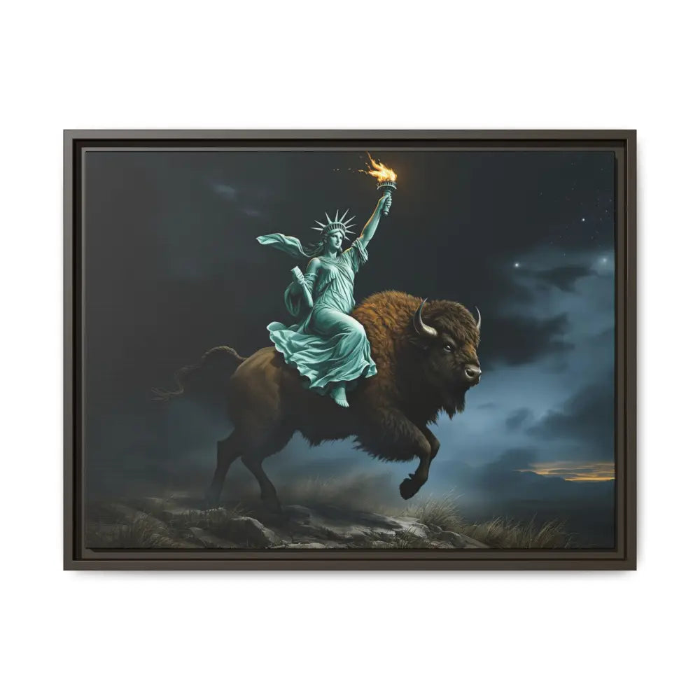 Lady Liberty “Liberty Unbridled” – Limited Edition Gallery Art Wrap – Only 198/200 Available 24″ x 18″ (Horizontal)