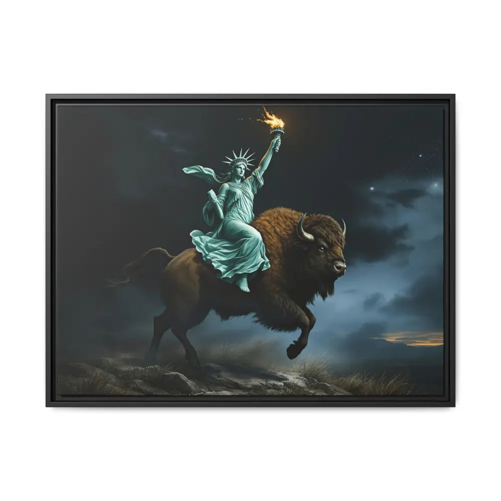 Lady Liberty “Liberty Unbridled” – Limited Edition Gallery Art Wrap – Only 198/200 Available 32’’ x 24’’ (Horizontal)