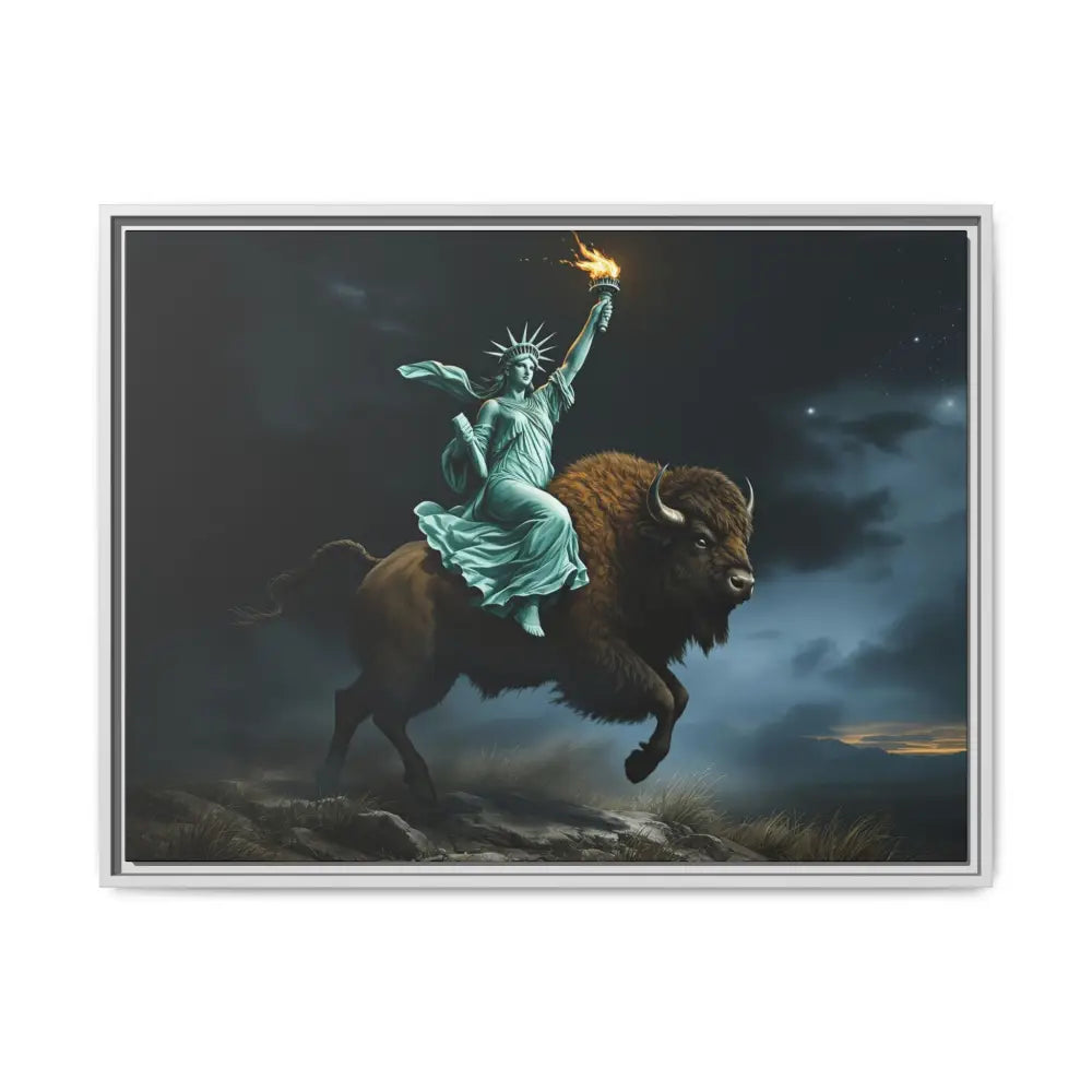 Lady Liberty “Liberty Unbridled” – Limited Edition Gallery Art Wrap – Only 198/200 Available 32’’ x 24’’ (Horizontal)