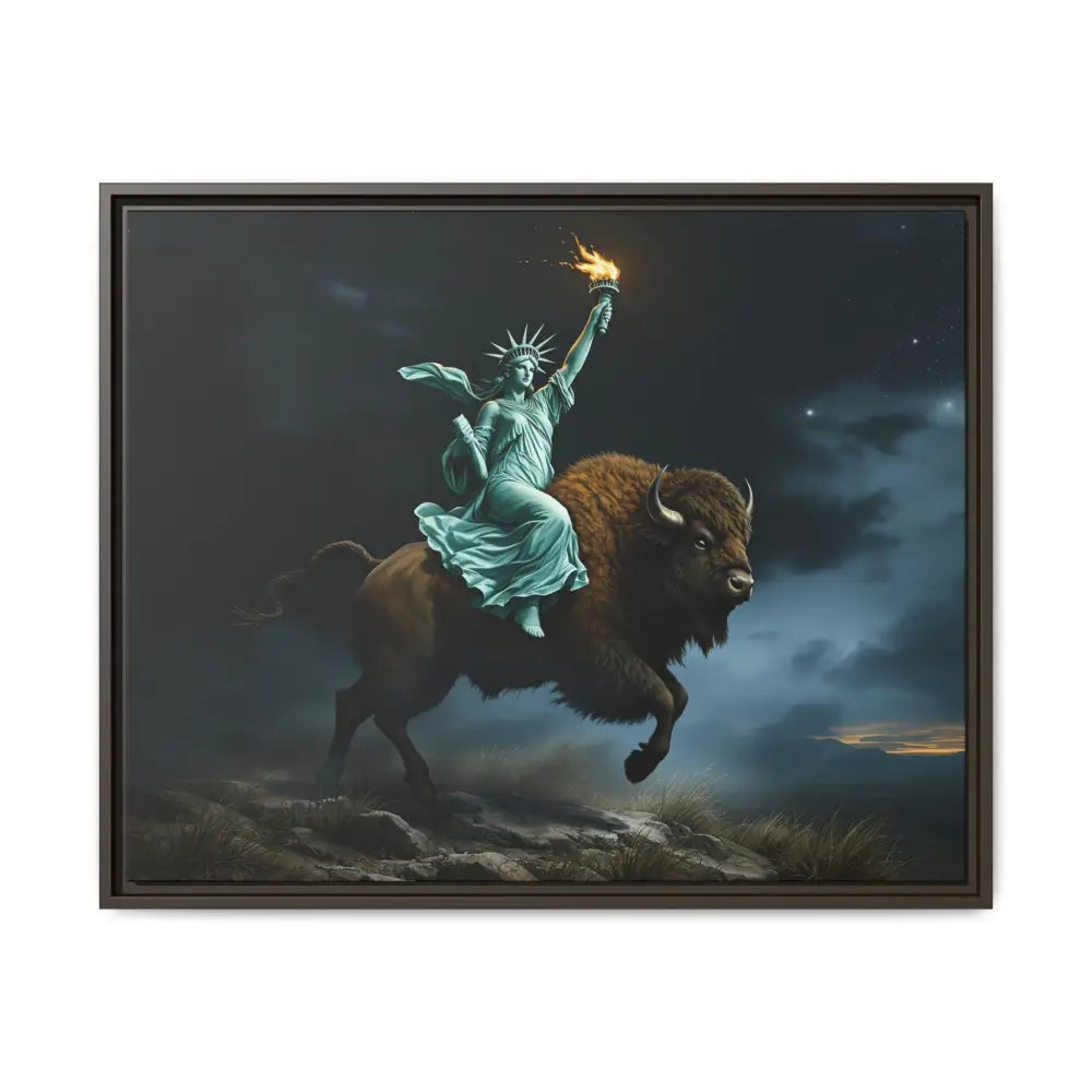 Lady Liberty “Liberty Unbridled” – Limited Edition Gallery Art Wrap – Only 198/200 Available 30’’ x 24’’ (Horizontal)