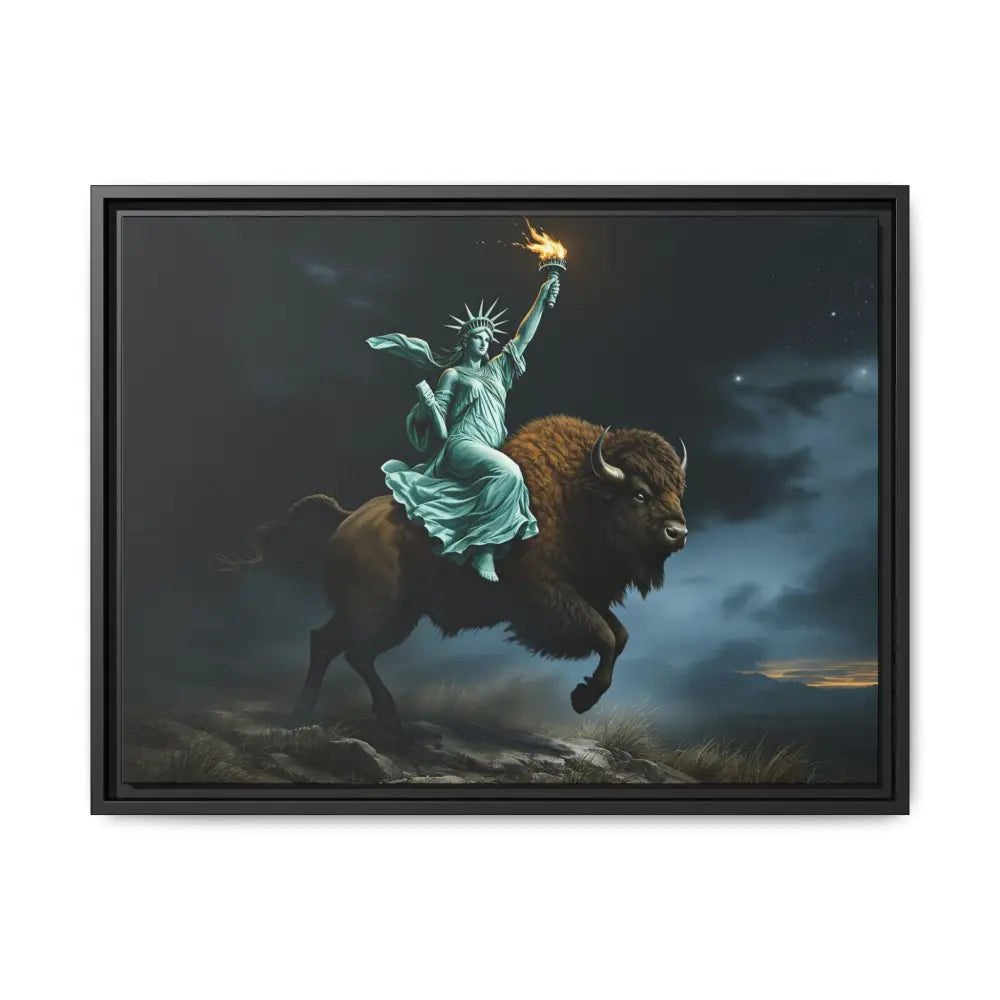 Lady Liberty “Liberty Unbridled” – Limited Edition Gallery Art Wrap – Only 198/200 Available 24″ x 18″ (Horizontal)