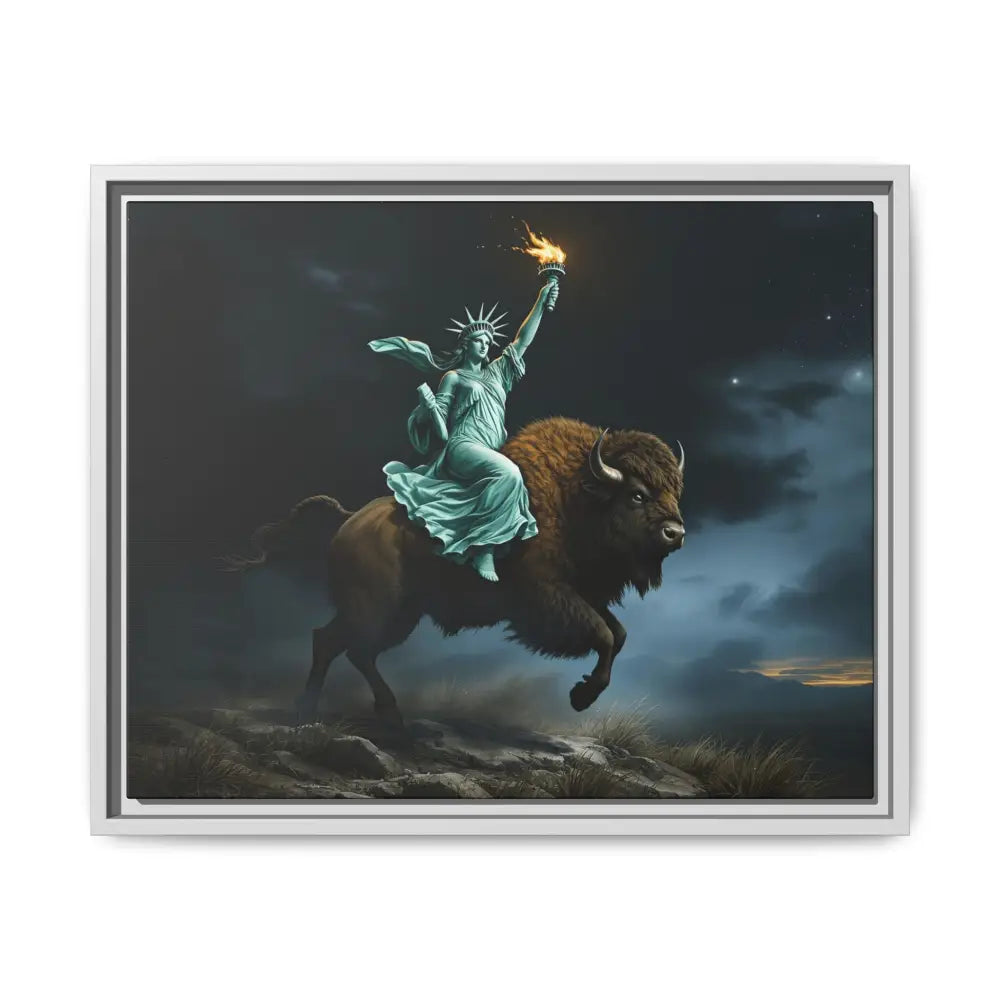 Lady Liberty “Liberty Unbridled” – Limited Edition Gallery Art Wrap – Only 198/200 Available 20″ x 16″ (Horizontal)