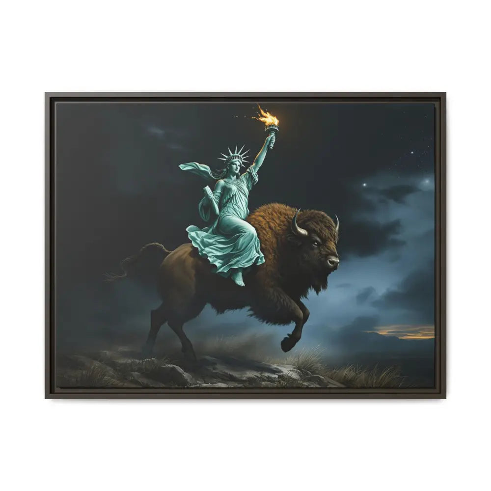 Lady Liberty “Liberty Unbridled” – Limited Edition Gallery Art Wrap – Only 198/200 Available 32’’ x 24’’ (Horizontal)
