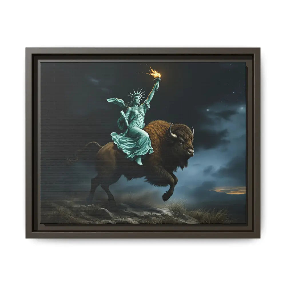 Lady Liberty “Liberty Unbridled” – Limited Edition Gallery Art Wrap – Only 198/200 Available 14″ x 11″ (Horizontal)