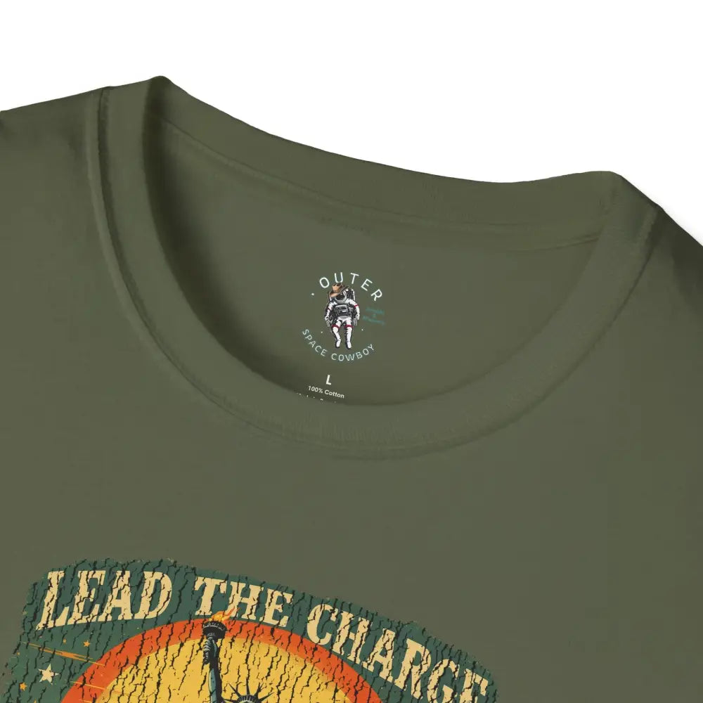 Lady Liberty Western Bison Tee – Vintage Grit | Double R Western™ T Shirt