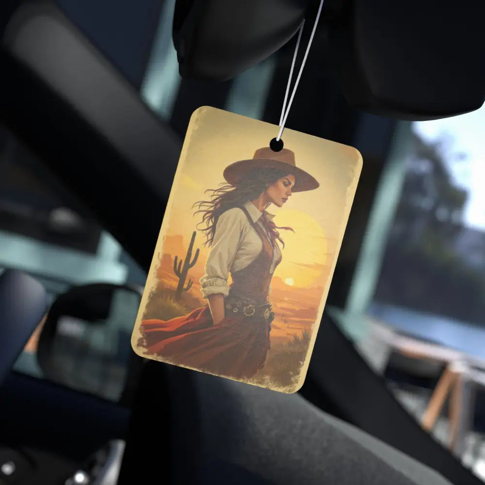 ’Lady of the West: Frontier Elegance’ - Double R western’s - Car Air Freshener - Accessories
