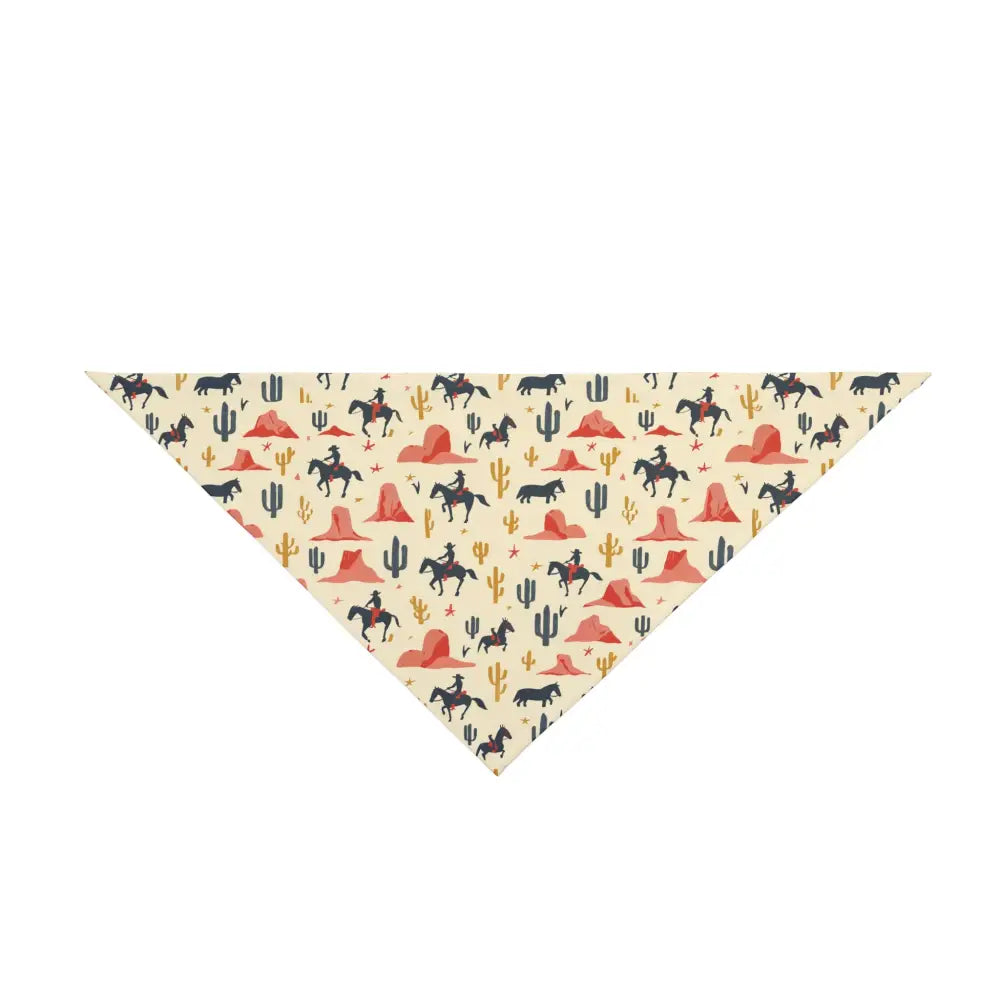 ’Lone Star Paws’ Double R Western’s Western Adventure Pet Bandana 20’’ × 10’’ Pets