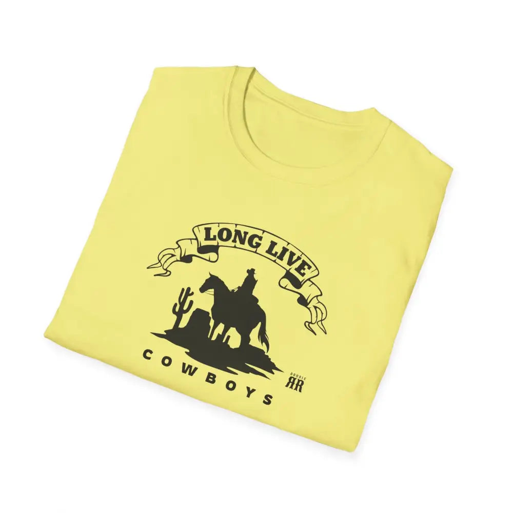 ’Long Live Cowboys’ Double R Western’s ™ Beefy T® Short Sleeve T Shirt T Shirt
