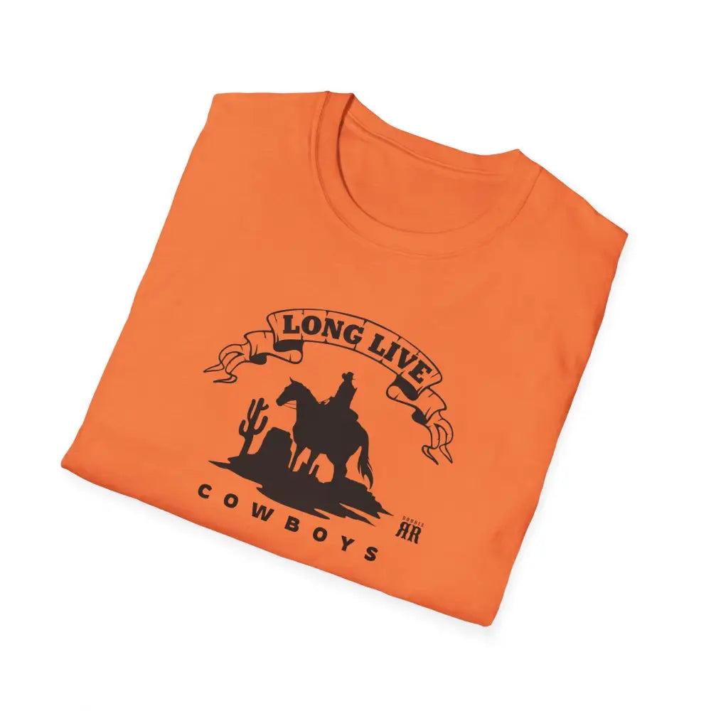’Long Live Cowboys’ Double R Western’s ™ Beefy T® Short Sleeve T Shirt T Shirt
