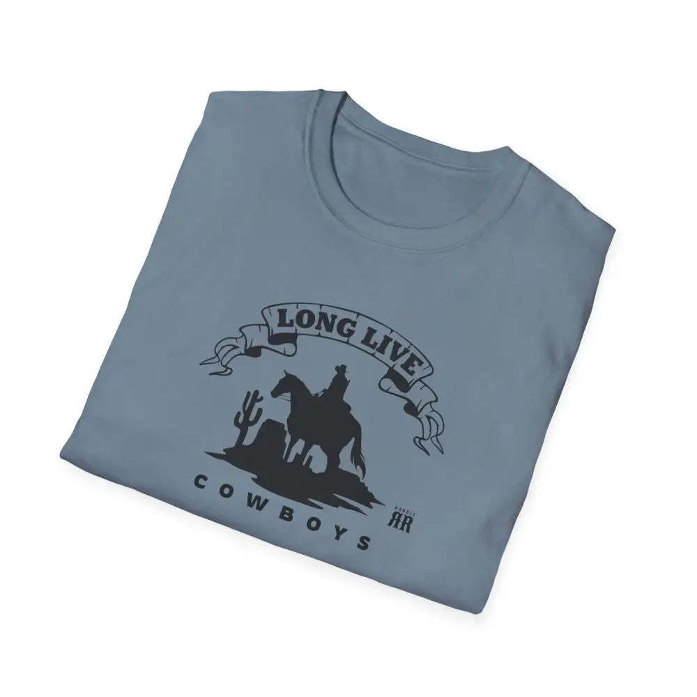 ’Long Live Cowboys’ Double R Western’s ™ Beefy T® Short Sleeve T Shirt T Shirt