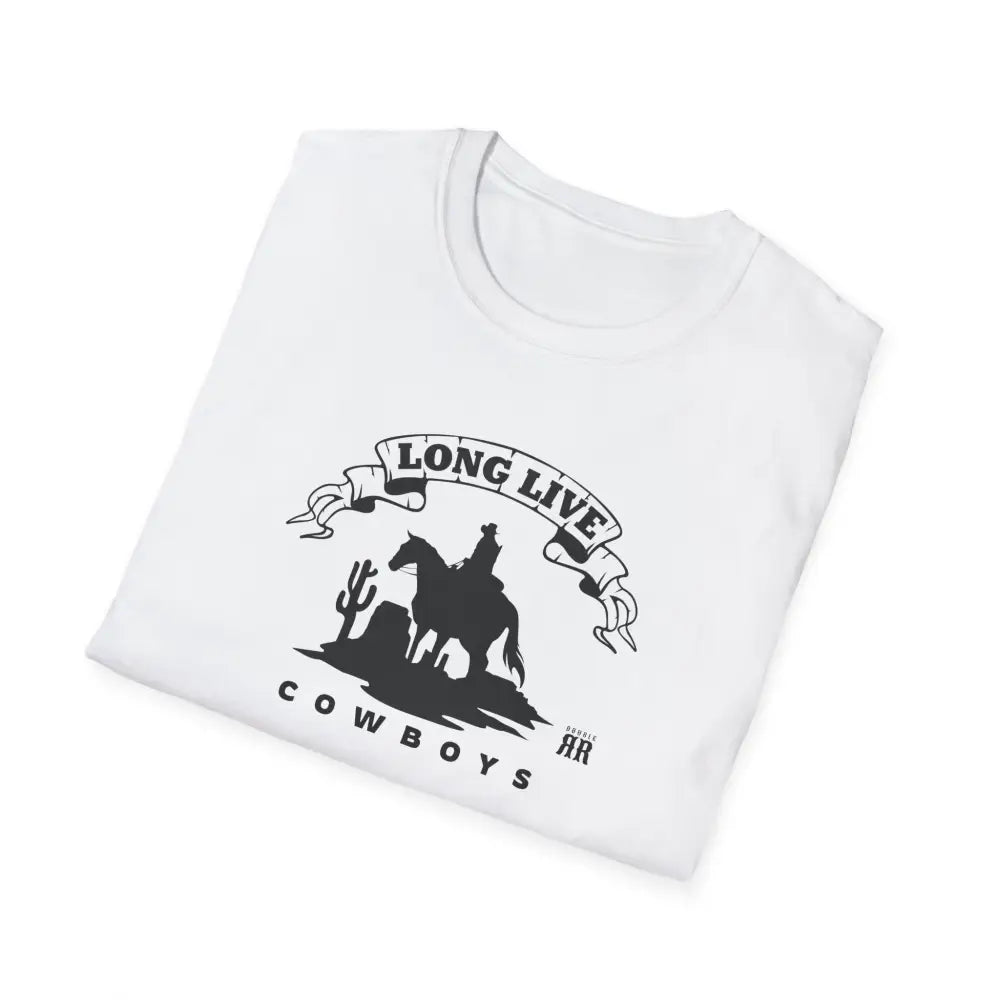 ’Long Live Cowboys’ Double R Western’s ™ Beefy T® Short Sleeve T Shirt T Shirt