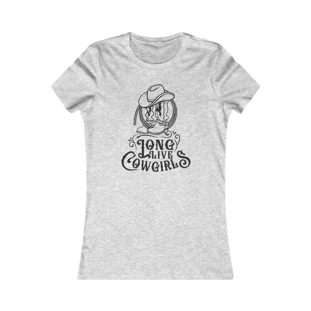 ’Long Live Cowgirls’ Double R Western™ Women’s Favorite T Shirt Athletic Heather / S T Shirt