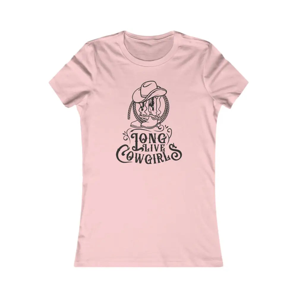 ’Long Live Cowgirls’ Double R Western™ Women’s Favorite T Shirt Pink / S T Shirt