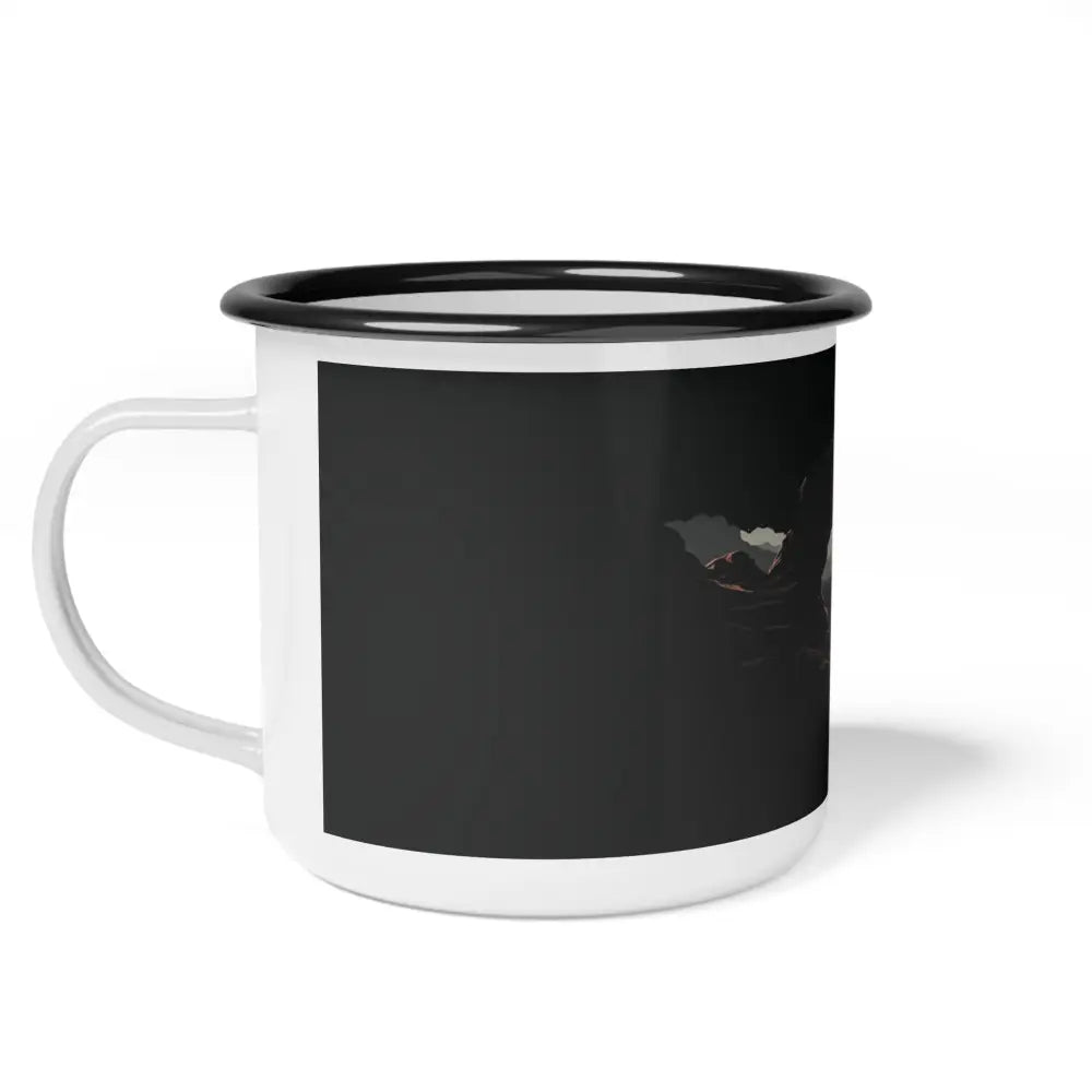 Midnight Edition Arches National Park Enamel Camp Cup 12oz / Black Rim Mug
