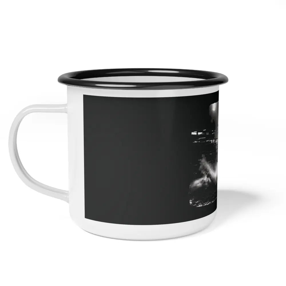 Midnight Edition Barrel Racer Enamel Camp Mug 12oz / Black Rim Mug