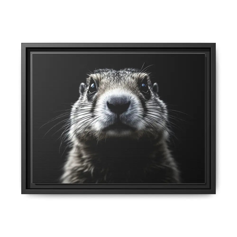 Midnight Edition Prairie Dog Canvas - Double R Western - 16″ x 12″ (Horizontal) / Black / 1.25’’ - Canvas