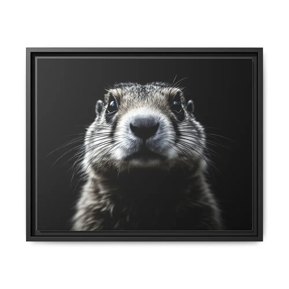Midnight Edition Prairie Dog Canvas - Double R Western - 20″ x 16″ (Horizontal) / Black / 1.25’’ - Canvas