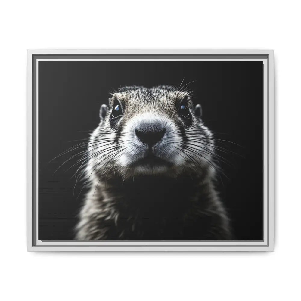 Midnight Edition Prairie Dog Canvas - Double R Western - 20″ x 16″ (Horizontal) / White / 1.25’’ - Canvas