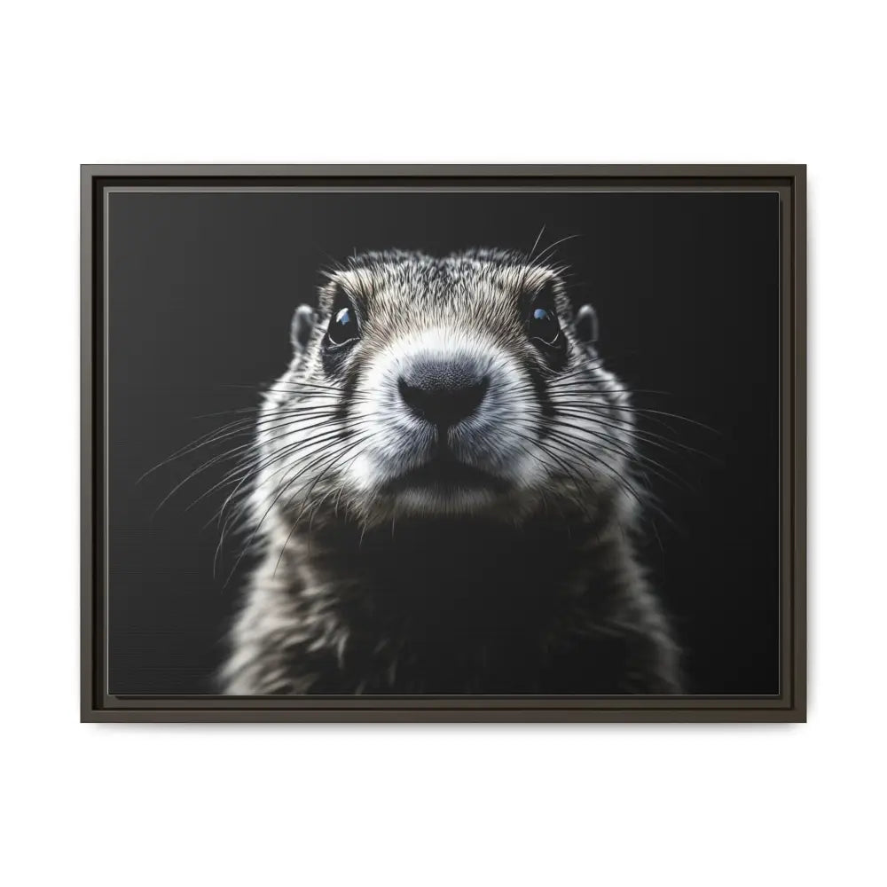 Midnight Edition Prairie Dog Canvas - Double R Western - 24″ x 18″ (Horizontal) / Espresso / 1.25’’ - Canvas