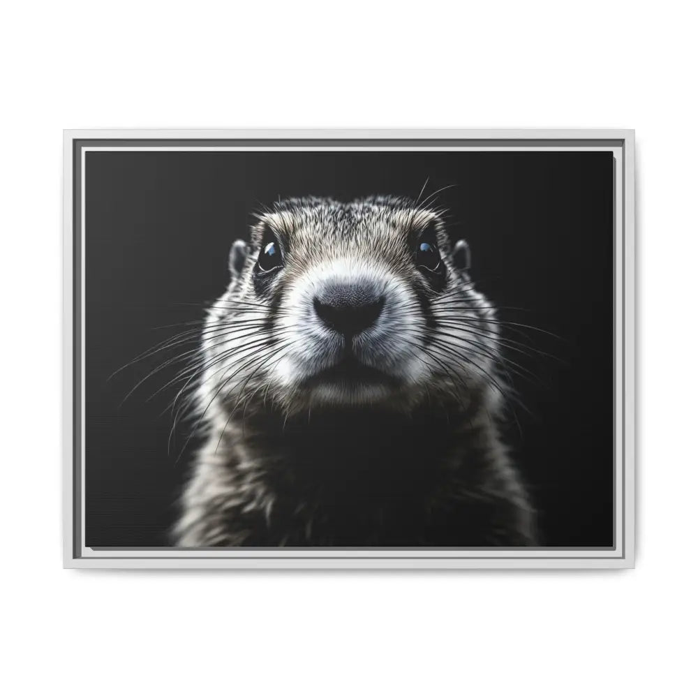 Midnight Edition Prairie Dog Canvas - Double R Western - 24″ x 18″ (Horizontal) / White / 1.25’’ - Canvas