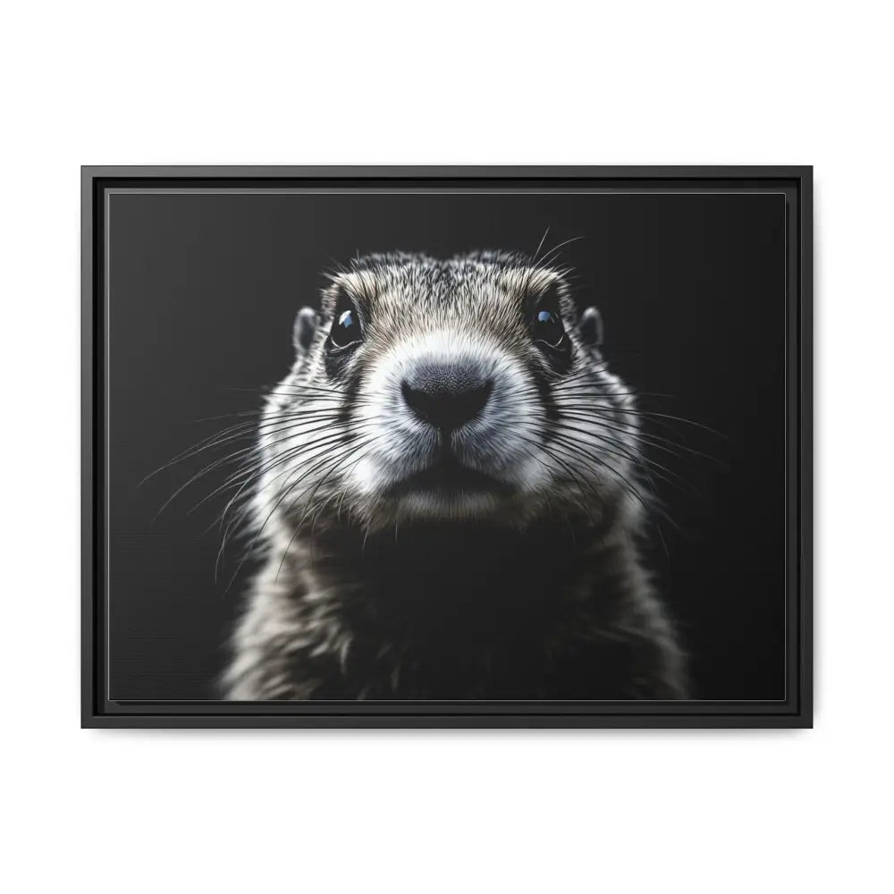Midnight Edition Prairie Dog Canvas - Double R Western - 24″ x 18″ (Horizontal) / Black / 1.25’’ - Canvas