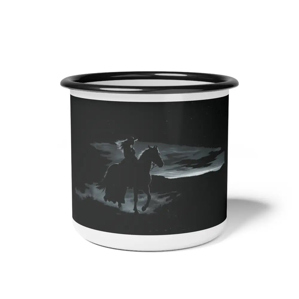 Midnight Edition Midnight Rider Enamel Camp Mug - 12oz / Black Rim - Mug