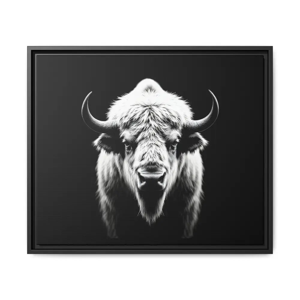 Midnight Edition: White Bison™ – Limited Edition Gallery Art Wrap Only 50 Available 24’’ x 20’’ (Horizontal) / Black