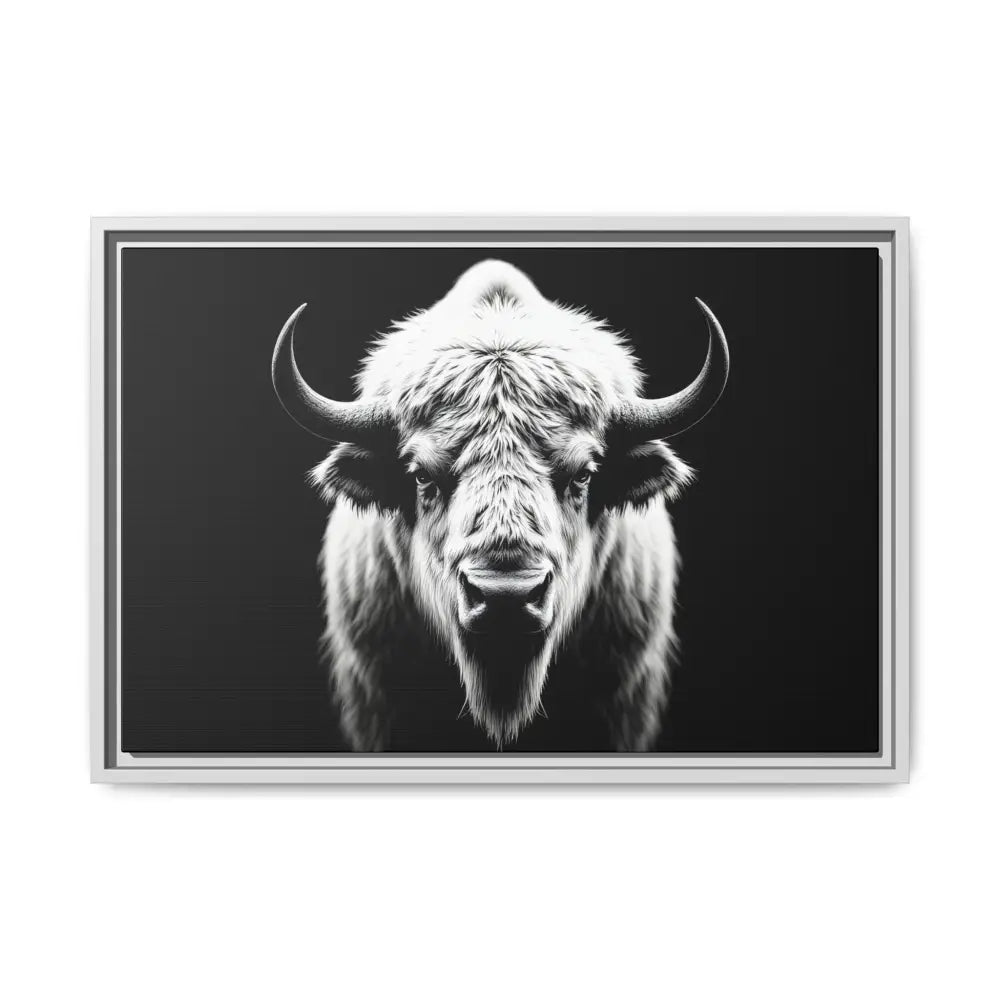 Midnight Edition: White Bison™ – Limited Edition Gallery Art Wrap Only 50 Available 24″ x 16″ (Horizontal) / White