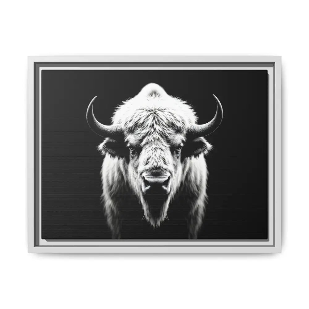 Midnight Edition: White Bison™ – Limited Edition Gallery Art Wrap Only 50 Available 16″ x 12″ (Horizontal) / White