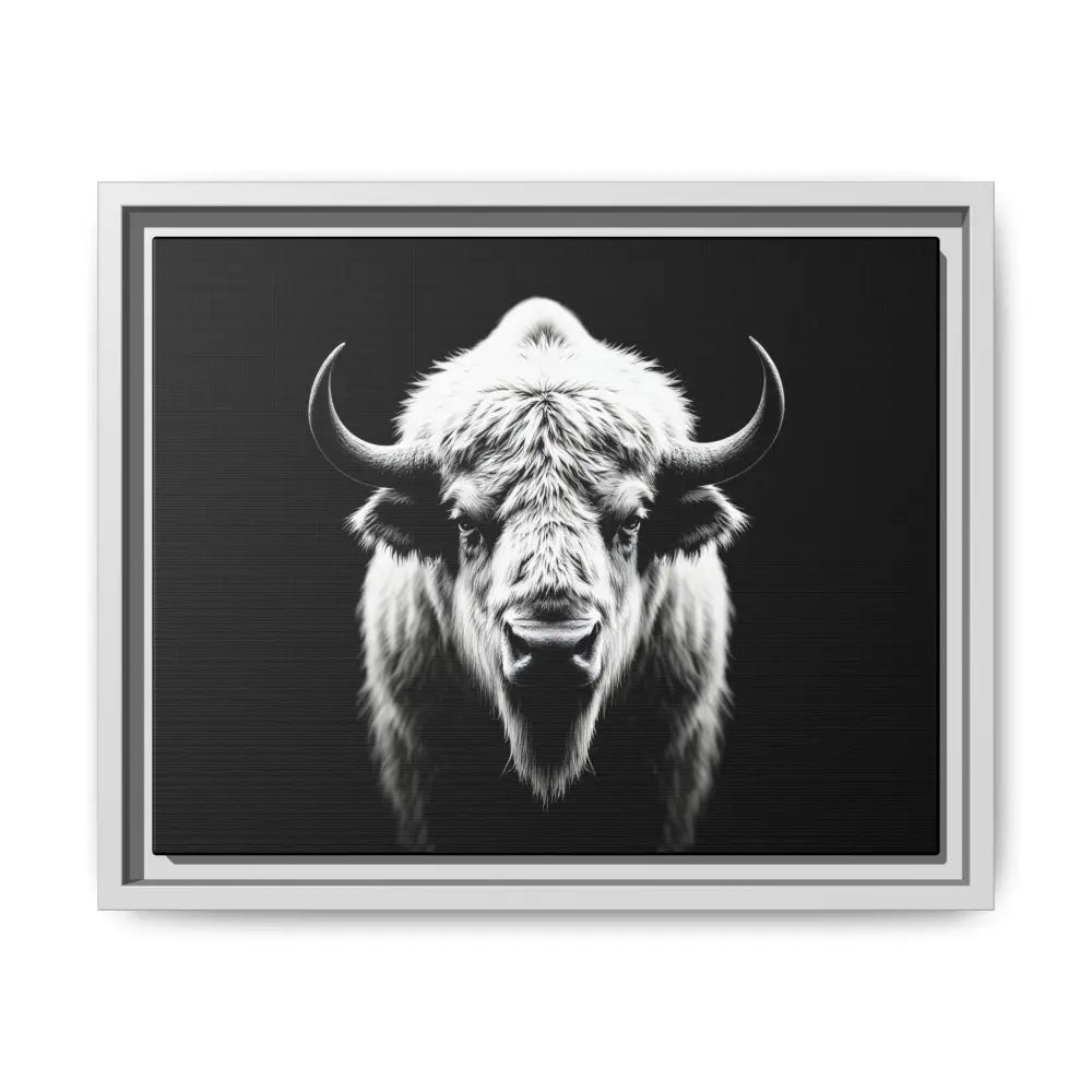 Midnight Edition: White Bison™ – Limited Edition Gallery Art Wrap Only 50 Available 14″ x 11″ (Horizontal) / White