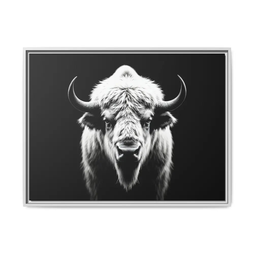 Midnight Edition: White Bison™ – Limited Edition Gallery Art Wrap Only 50 Available 32’’ x 24’’ (Horizontal) / White
