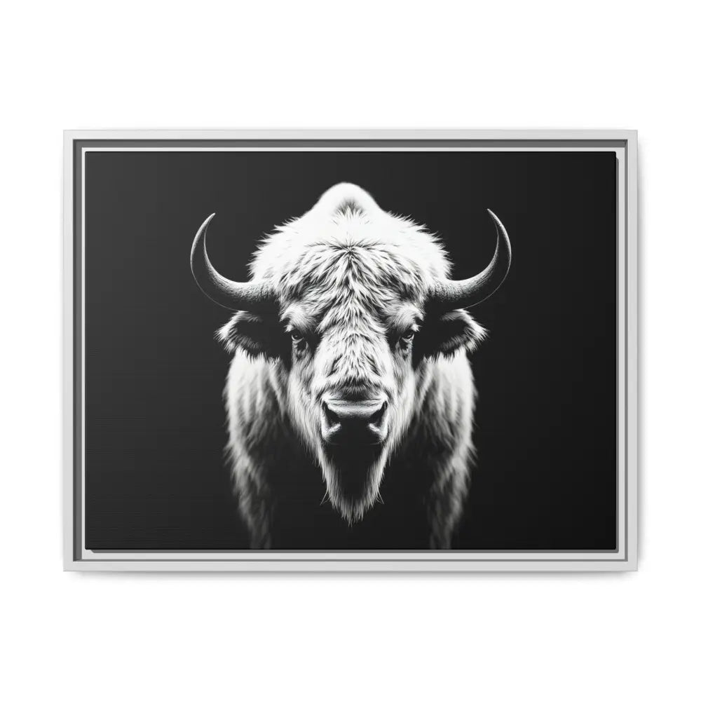 Midnight Edition: White Bison™ – Limited Edition Gallery Art Wrap Only 50 Available 24″ x 18″ (Horizontal) / White