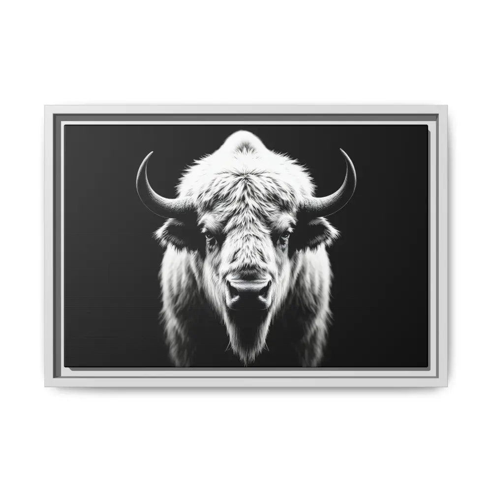 Midnight Edition: White Bison™ – Limited Edition Gallery Art Wrap Only 50 Available 18″ x 12″ (Horizontal) / White
