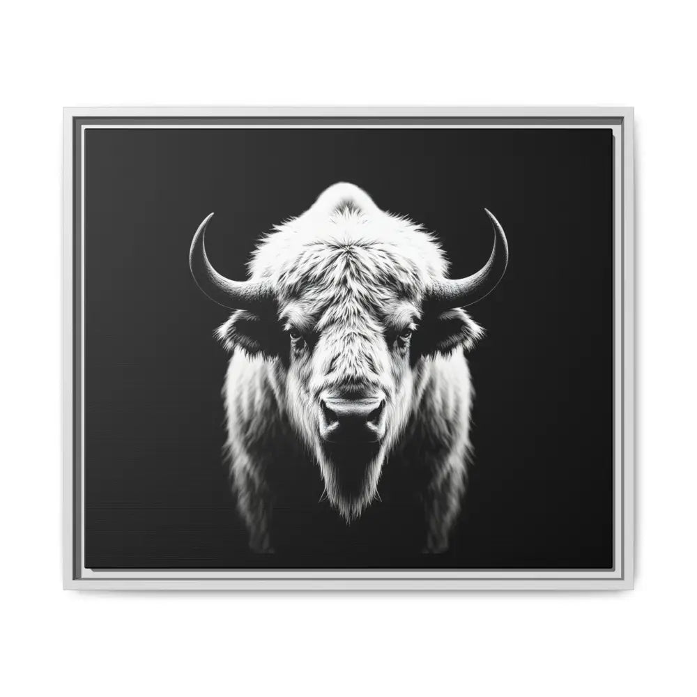 Midnight Edition: White Bison™ – Limited Edition Gallery Art Wrap Only 50 Available 24’’ x 20’’ (Horizontal) / White