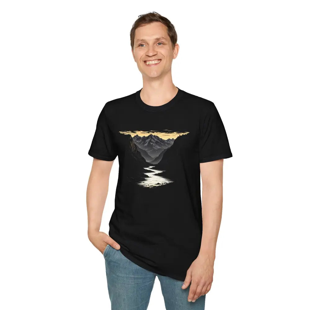 ’Midnight Series: Idaho Canyon’ A Tribute to the Spirit of the Old West Double R Western’s™ T Shirt
