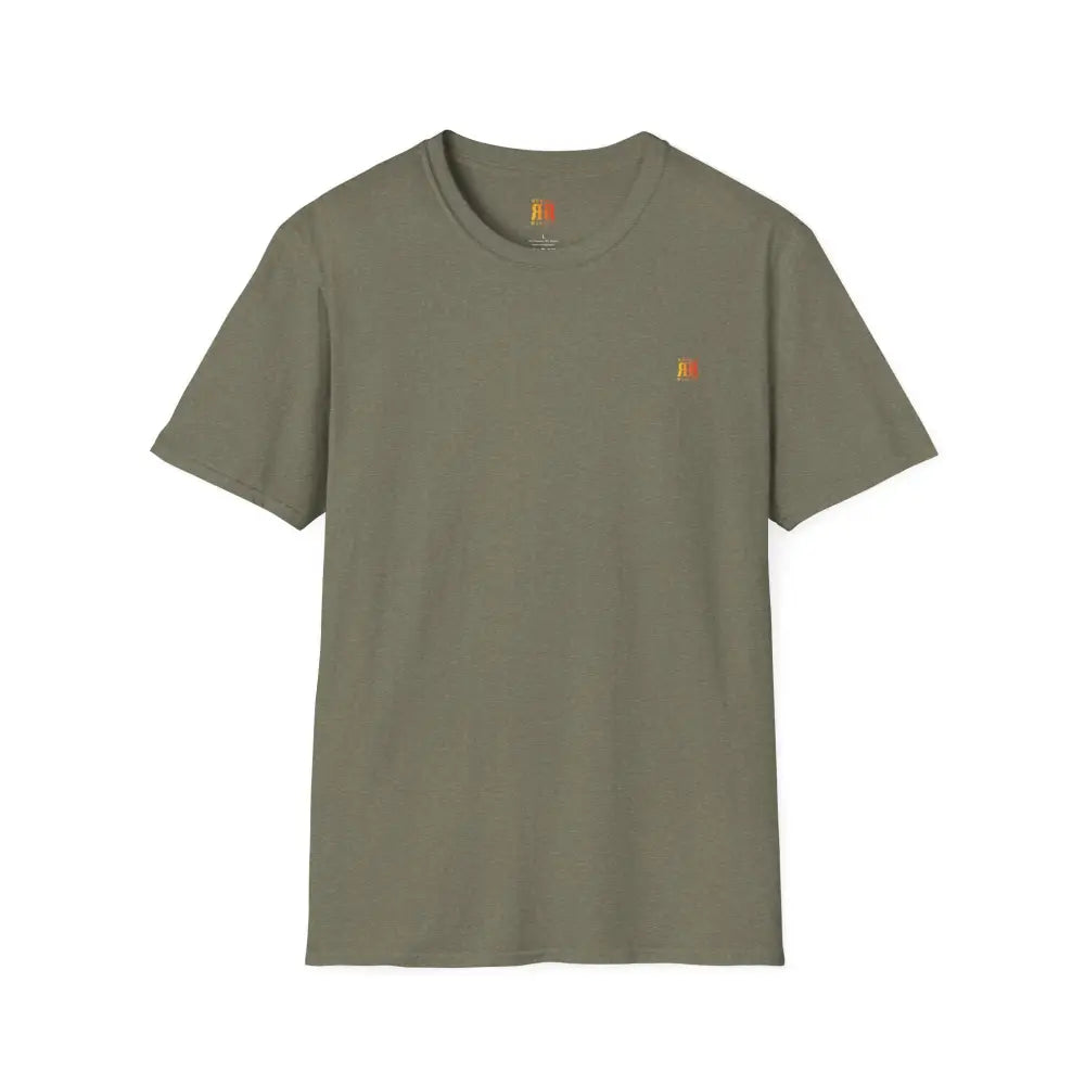 Navigate the Unknown *Back Graphic Design Double R Western Universal Comfort Tee Heather Military Green / S T Shirt