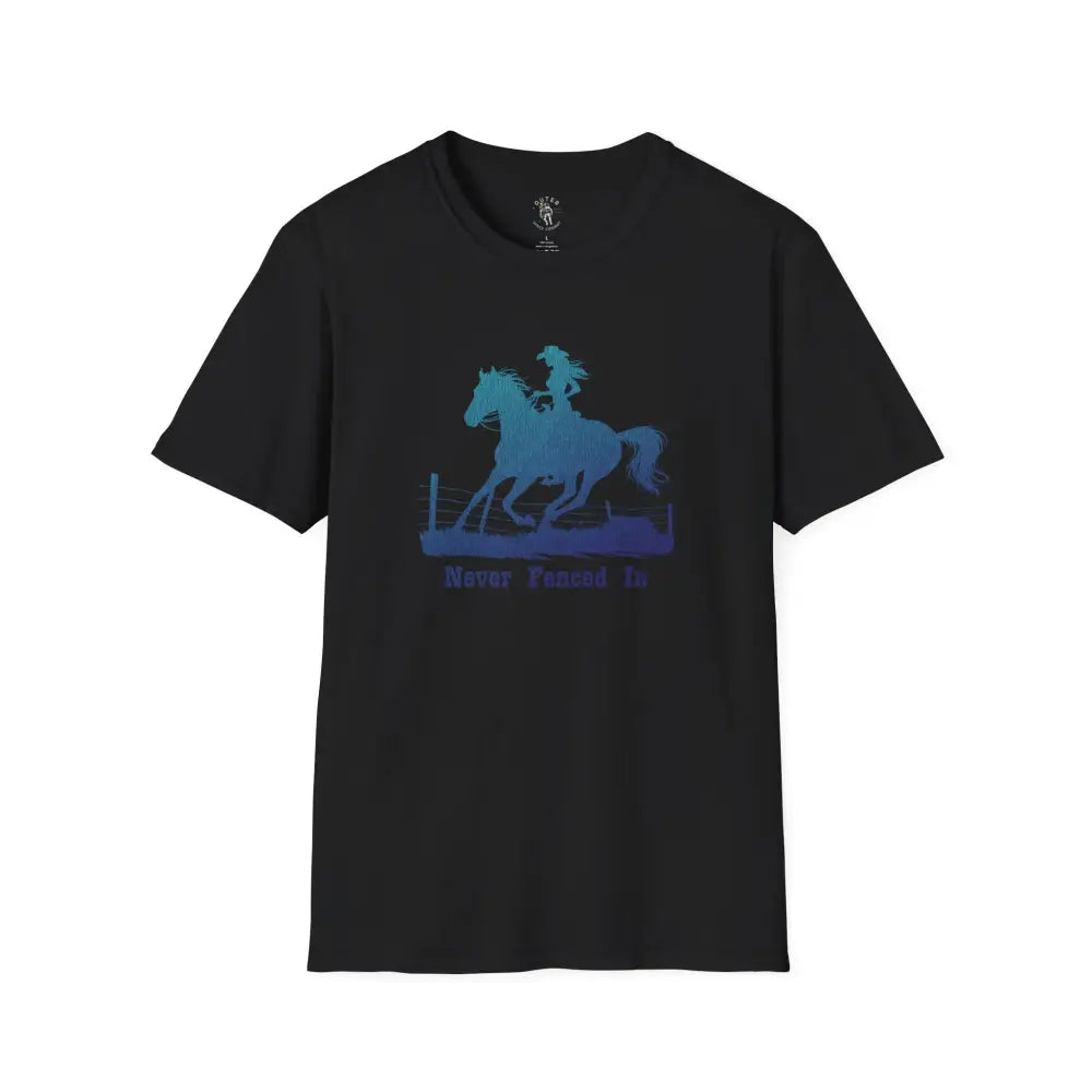 ’Never Fenced In’ Tee Double R Western’s Women’s T shirt XS / Black T Shirt