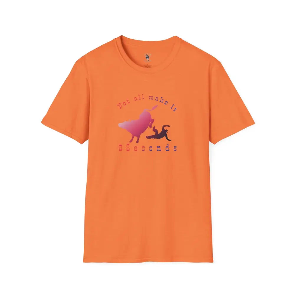’Not All Make It 8 Seconds’ Double R Western’s™ Softstyle T Shirt S / Heather Orange T Shirt