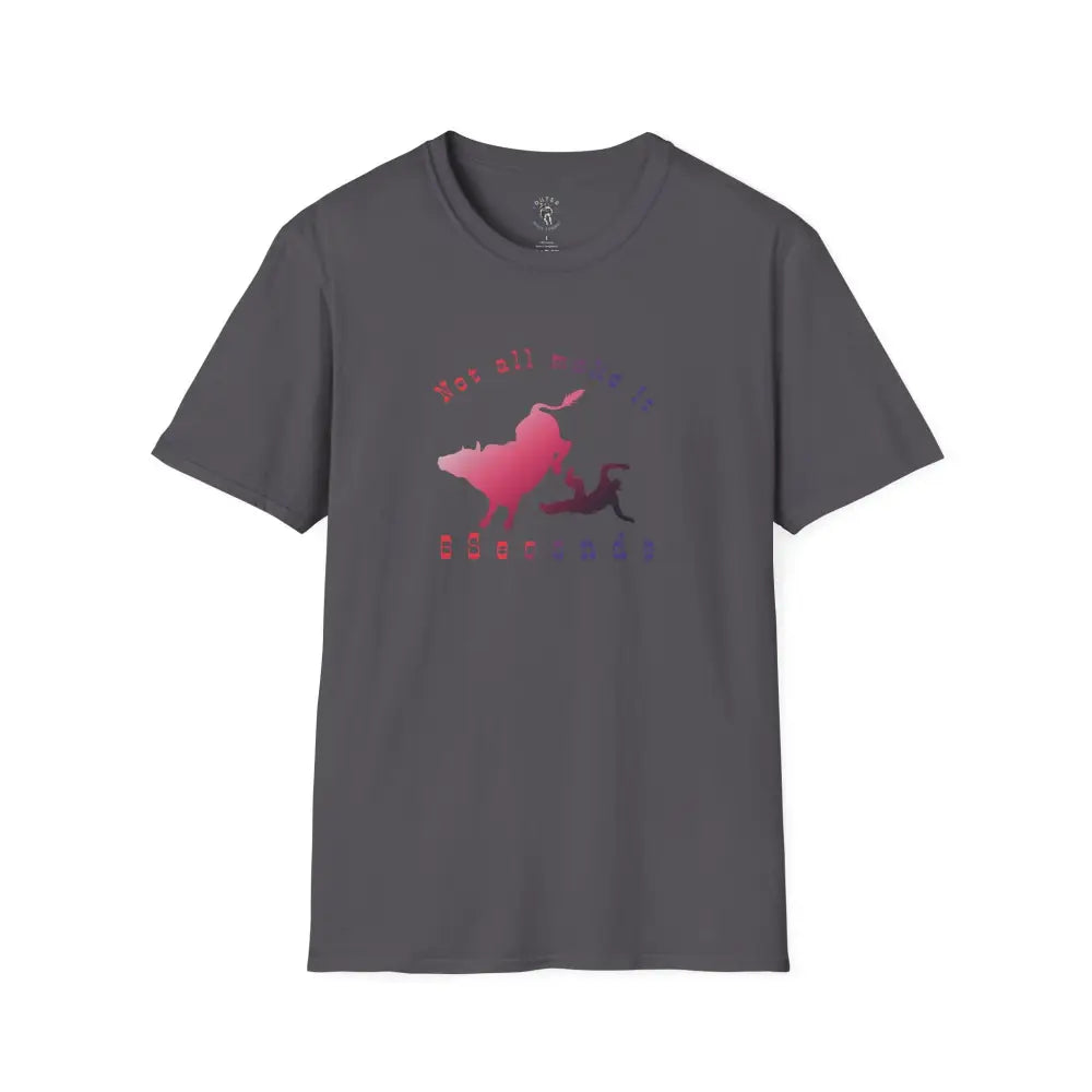 ’Not All Make It 8 Seconds’ Double R Western’s™ Softstyle T Shirt XS / Charcoal T Shirt